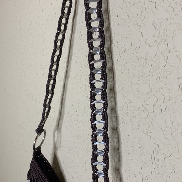 Hand crochet pop top purse - Picture 4 of 7
